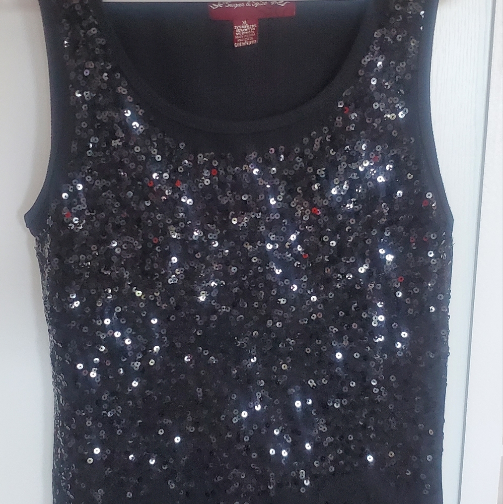 Sequin Tank Top